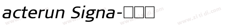acterun Signa字体转换